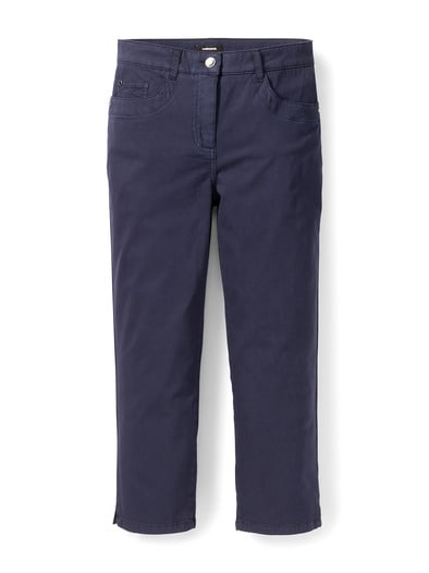 Baumwoll-Capri Supersoft Marine