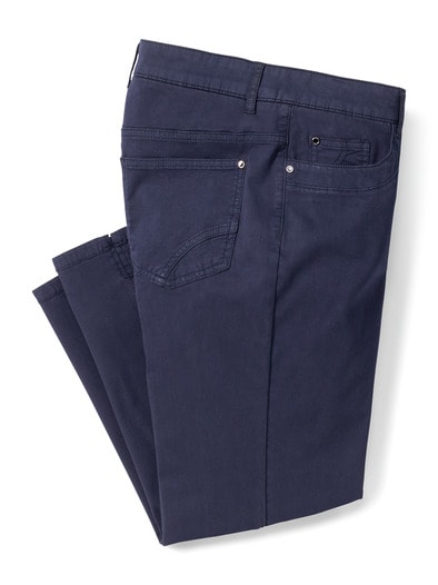 Baumwoll-Capri Supersoft Marine