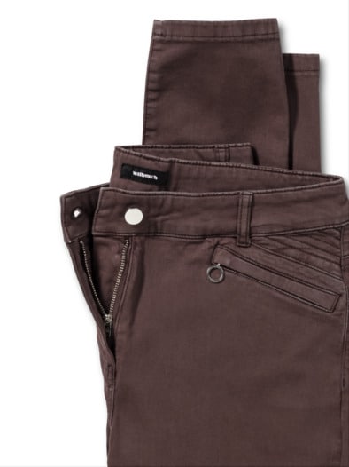 Powerstretch-Baumwollhose Kaffeebraun