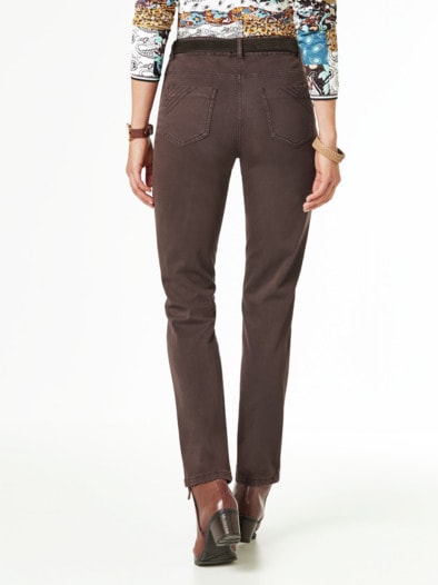 Powerstretch-Baumwollhose Kaffeebraun