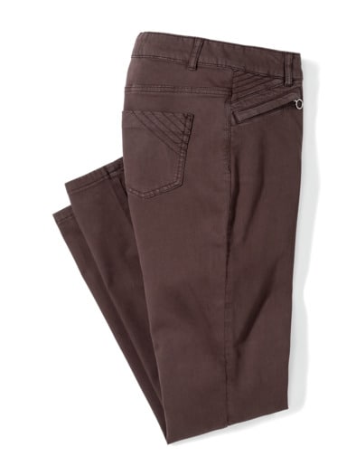 Powerstretch-Baumwollhose Kaffeebraun
