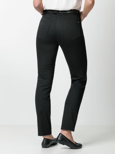 Extraglatt Baumwollhose Feminine F Schwarz