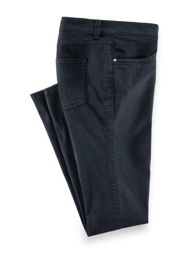 Extraglatt Baumwollhose Feminine F Nachtblau