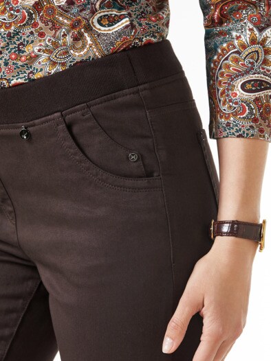 Schlupfhose Jerseybund Kaffeebraun