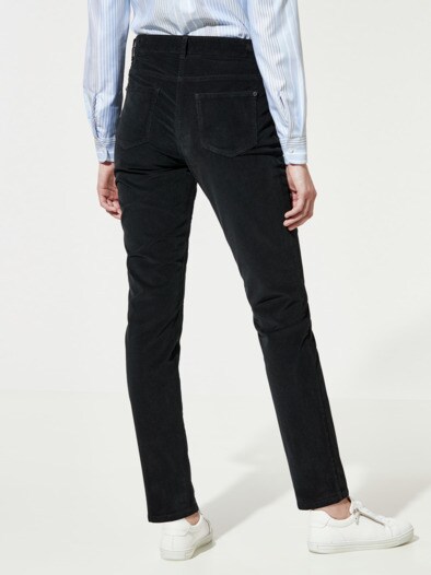 Five-Pocket-Cordhose Schwarz