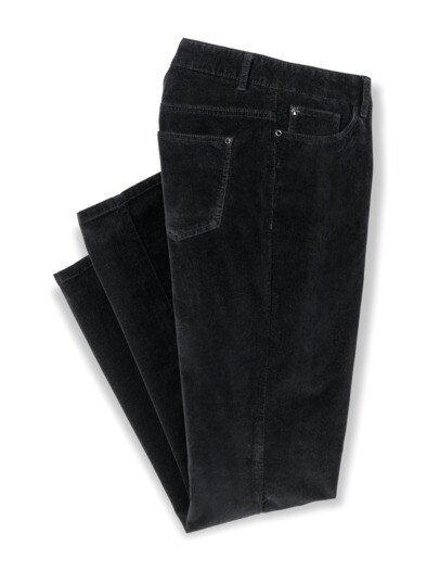 Five-Pocket-Cordhose Schwarz