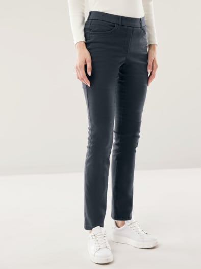 Thermo-Extraglatt Baumwollhose Marine