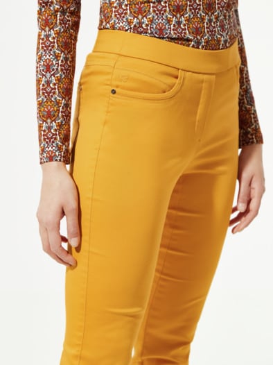 Thermo-Extraglatt Baumwollhose Safran
