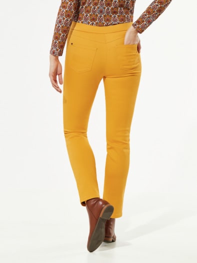 Thermo-Extraglatt Baumwollhose Safran