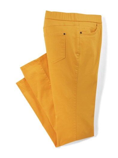 Thermo-Extraglatt Baumwollhose Safran