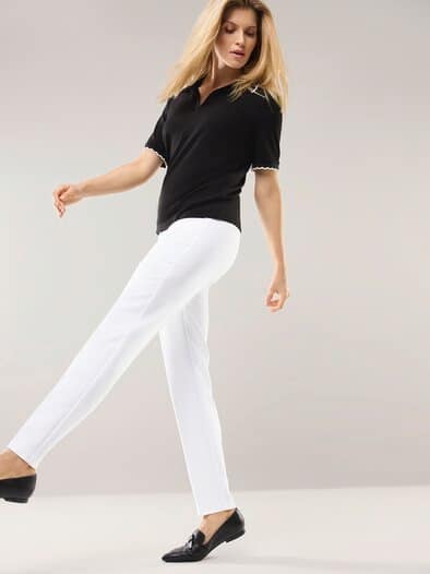 Koffer-Schlupfhose Weiß