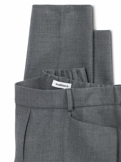 Koffer-Schlupfhose Mittelgrau