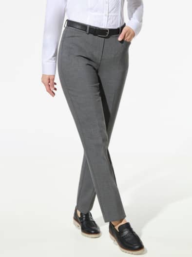 Koffer-Schlupfhose Mittelgrau