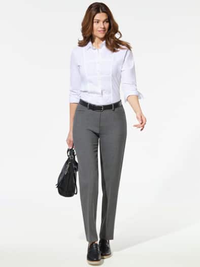 Koffer-Schlupfhose Mittelgrau