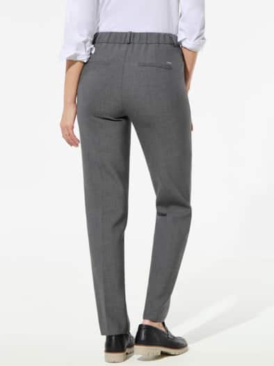 Koffer-Schlupfhose Mittelgrau