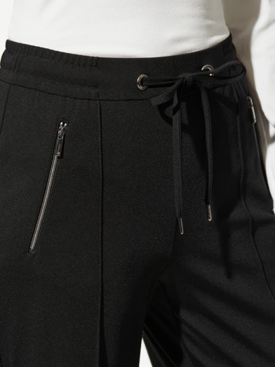 Jersey-Culotte Viskosa Schwarz