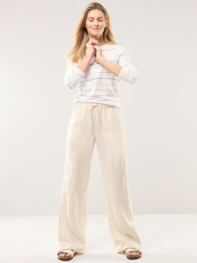 Marlenehose Leinenmix Natur