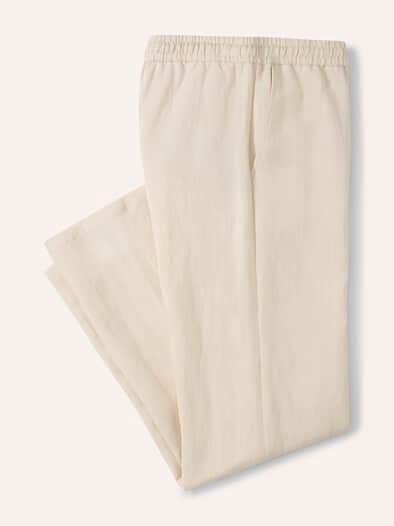 Marlenehose Leinenmix Natur