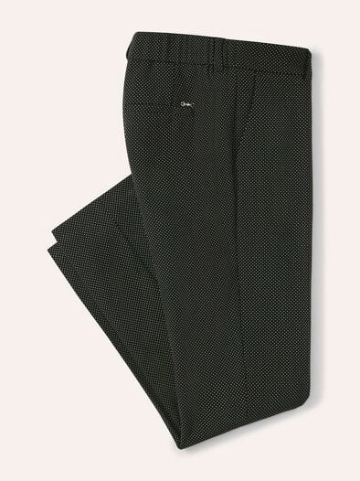 Kombihose aus Jacquardstoff Schwarz/Weiß