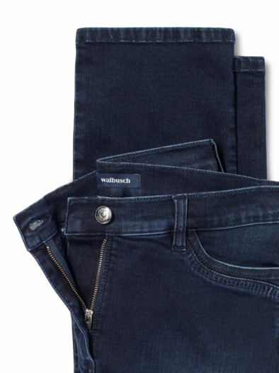 Five-Pocket-Jeans-Cosy-Stretch Dark Blue