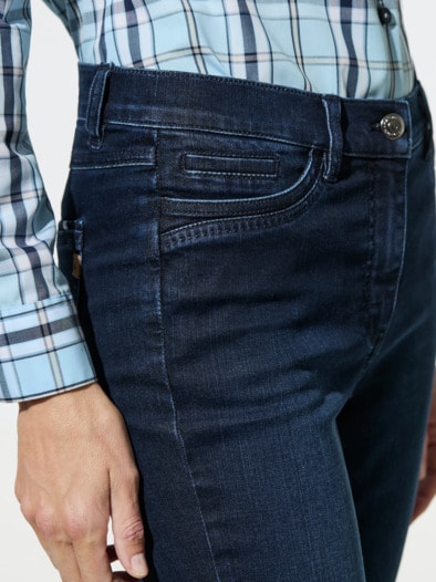 Five-Pocket-Jeans-Cosy-Stretch Dark Blue