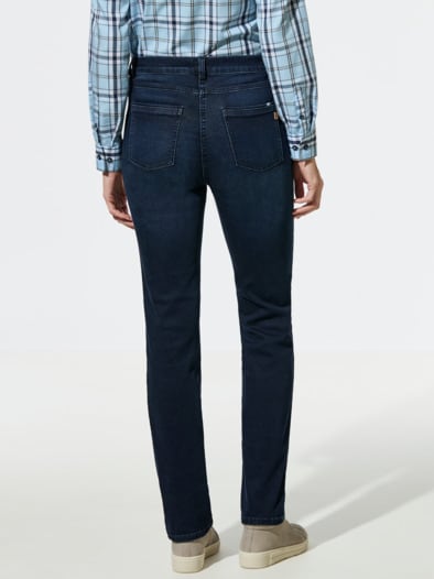 Five-Pocket-Jeans-Cosy-Stretch Dark Blue