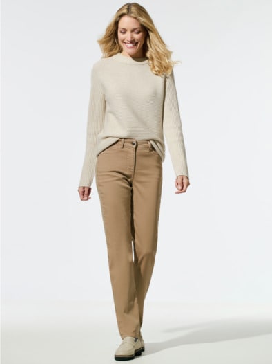 Five-Pocket-Jeans-Cosy-Stretch Caramel