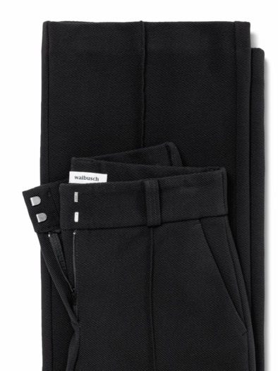 Strukturjersey Culotte Schwarz