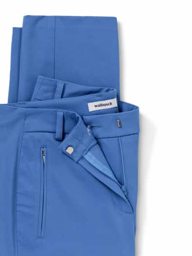 7/8-Cityhose Baumwollmix Königsblau