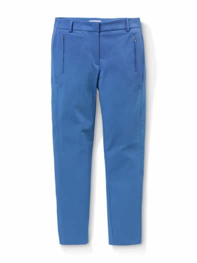 7/8-Cityhose Baumwollmix Königsblau