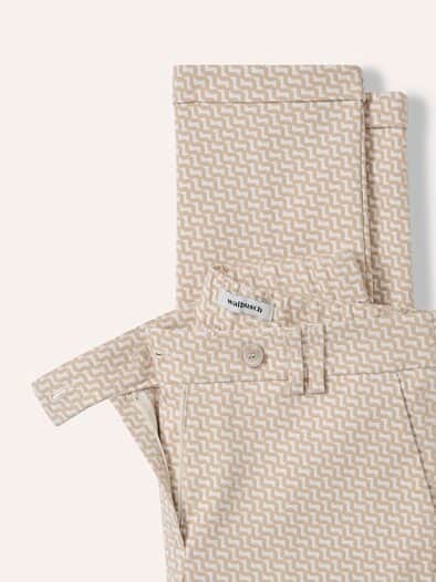 Kombi Jacquardhose Sand