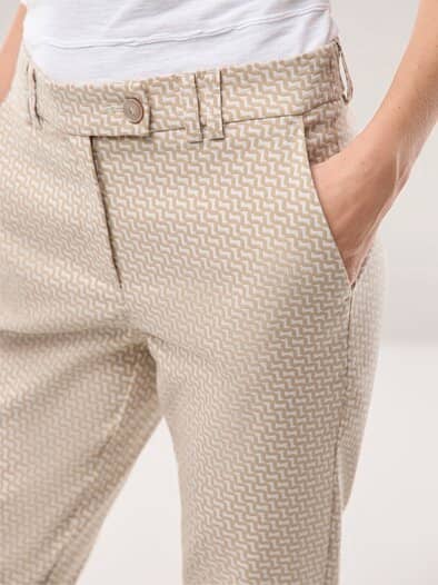 Kombi Jacquardhose Sand