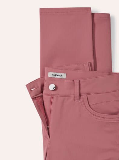 Extraglatt Baumwollhose Rosenholz