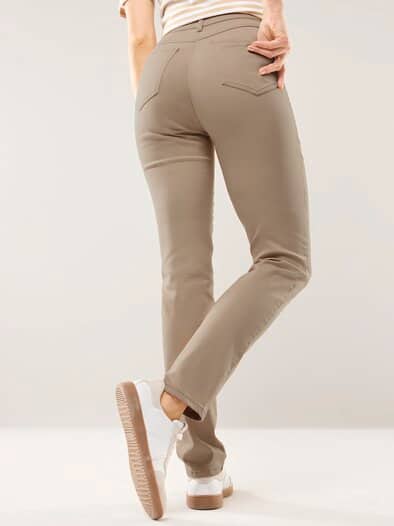 Extraglatt Baumwollhose Feminine F Sand
