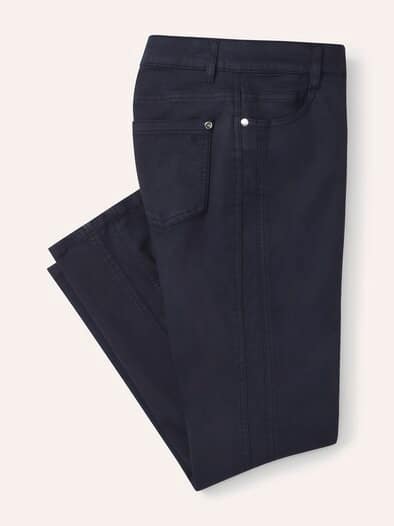 7/8-Baumwollhose Figurwunder FF Nachtblau