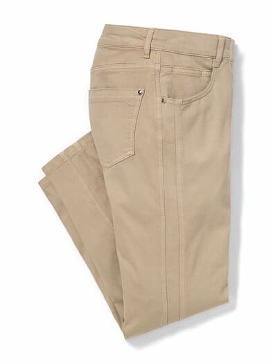 7/8-Baumwollhose Figurwunder FF Safaribeige