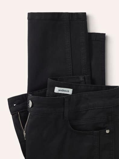 7/8-Baumwollhose Figurwunder FF Schwarz