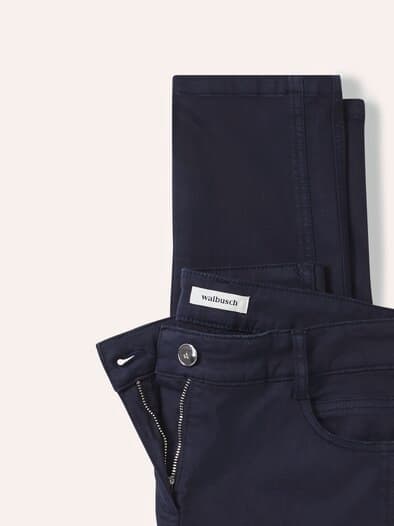 7/8-Baumwollhose Figurwunder Slim F Nachtblau