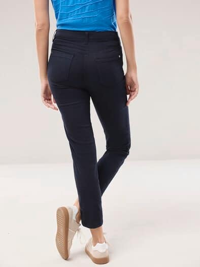 7/8-Baumwollhose Figurwunder Slim F Nachtblau