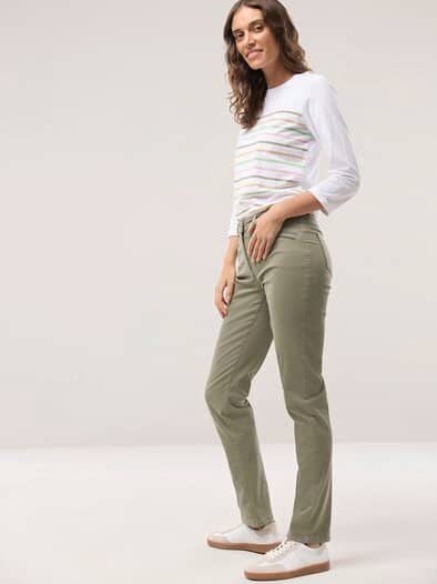 Powerstretch-Baumwollhose Khaki
