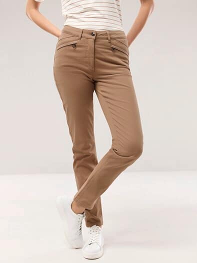 Powerstretch-Baumwollhose Praline