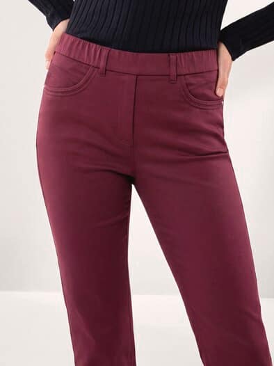 Thermo-Extraglatt Baumwollhose Merlot