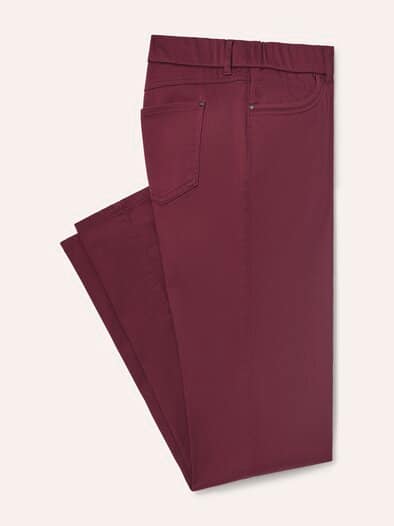Thermo-Extraglatt Baumwollhose Merlot