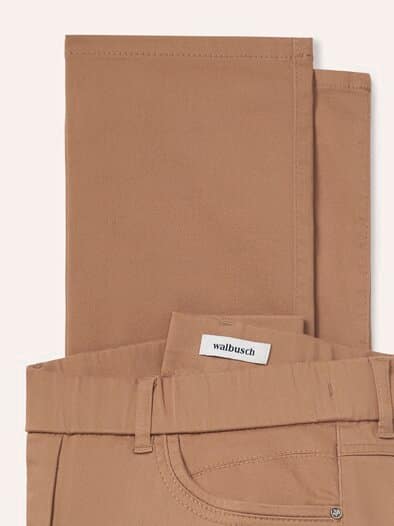 Thermo-Extraglatt Baumwollhose Praline