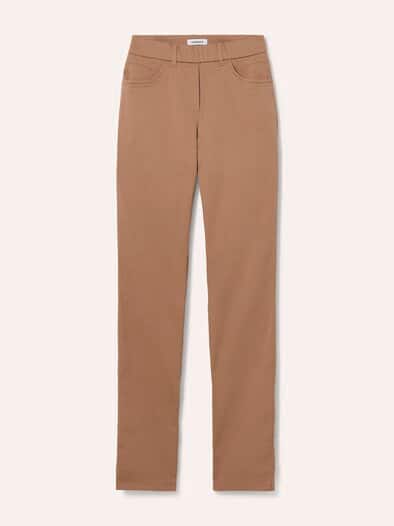 Thermo-Extraglatt Baumwollhose Praline