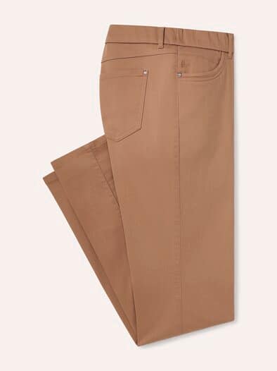 Thermo-Extraglatt Baumwollhose Praline