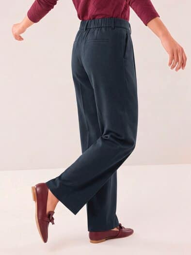 Marlene Hose aus Premium Flanell Nachtblau