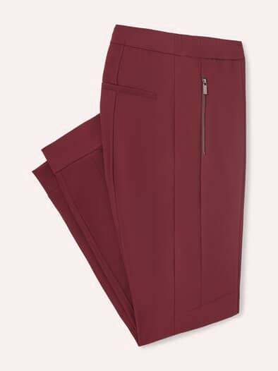 Jogpant aus Strukturjersey Merlot