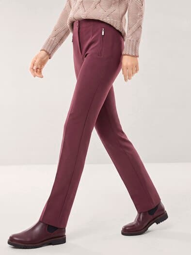 Hose aus Thermojersey Merlot
