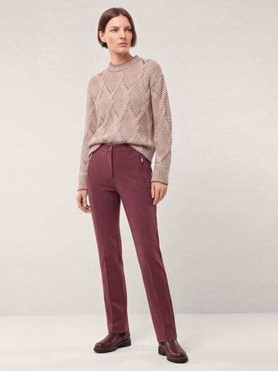 Hose aus Thermojersey Merlot